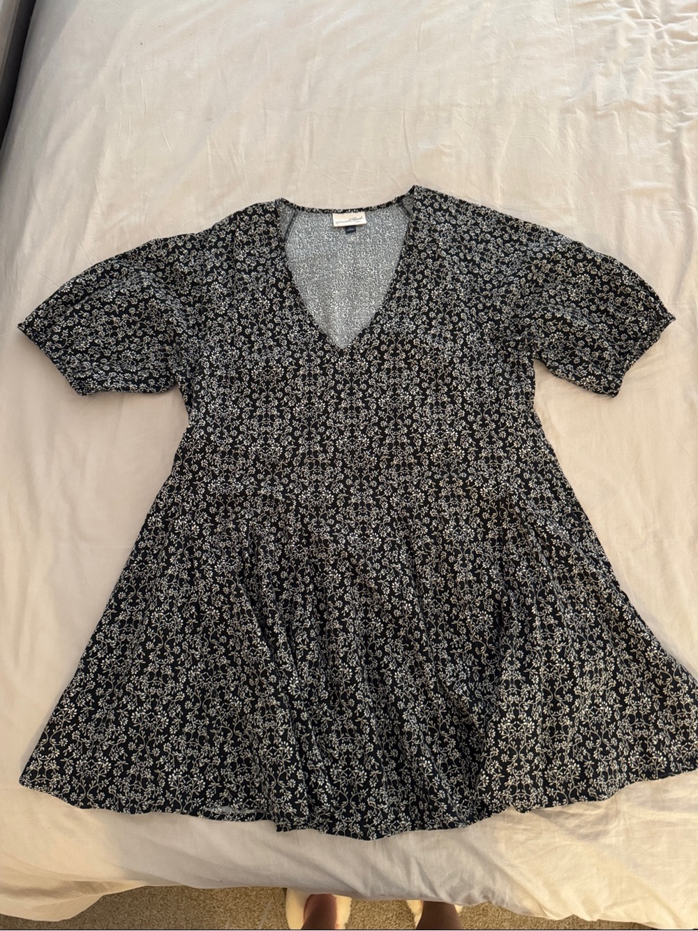 Universal Thread A-Line Puff Sleeve Tunic/Dress